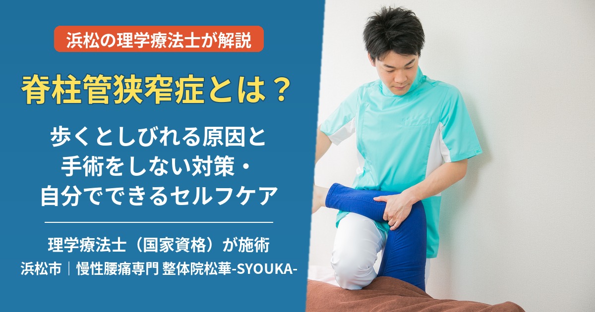 脊柱管狭窄症とは？症状・原因・手術をしない対策｜浜松の理学療法士が解説